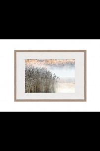 27.5x20" FROSTED RIVERSIDE FRAMED W/ GLASS [644673] SHIP PALLET ONLY